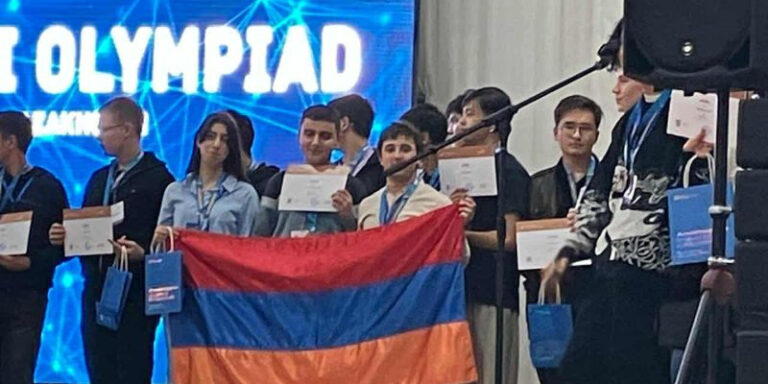 Armenian students win bronze at International AI Olympiad